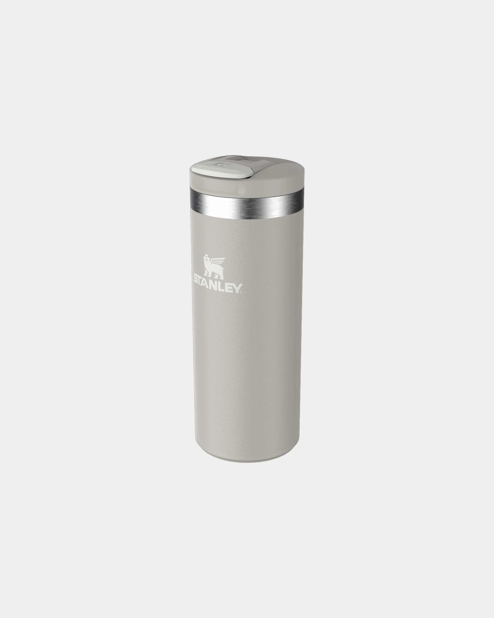Reisbeker gerecycled rvs 350ml Transit om te personaliseren - Grijs